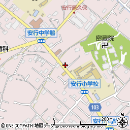 埼玉県　警察署武南警察署安行交番周辺の地図