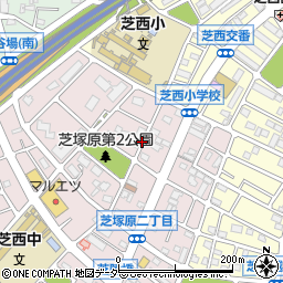 埼玉県川口市芝塚原2丁目周辺の地図