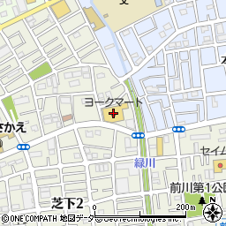 ヨークマート芝前川店周辺の地図