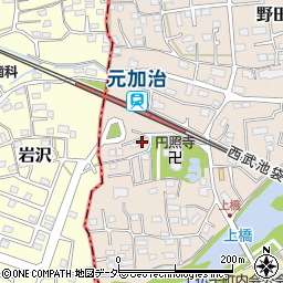 埼玉県入間市野田160-5周辺の地図