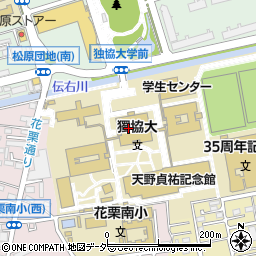 獨協大学　エクステンションセンター周辺の地図