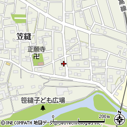 埼玉県飯能市笠縫190-14周辺の地図