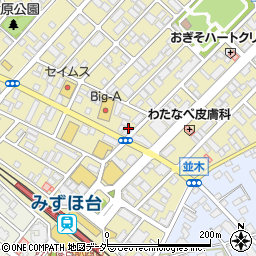 こんがり亭みずほ台店周辺の地図