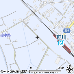 千葉県香取郡東庄町笹川い66周辺の地図