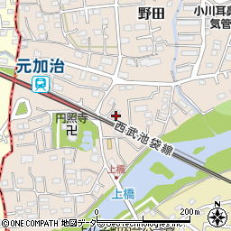 埼玉県入間市野田107周辺の地図