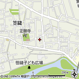 埼玉県飯能市笠縫190-19周辺の地図
