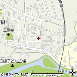 埼玉県飯能市笠縫206-1周辺の地図
