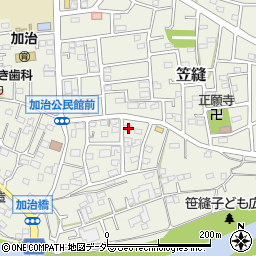埼玉県飯能市笠縫49周辺の地図