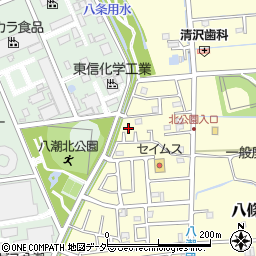 埼玉県八潮市八條2300-3周辺の地図