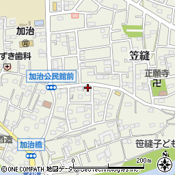 埼玉県飯能市笠縫50-2周辺の地図