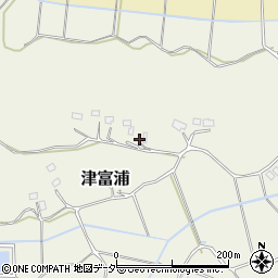 千葉県成田市津富浦277周辺の地図