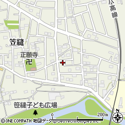 埼玉県飯能市笠縫195-7周辺の地図
