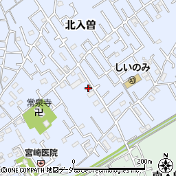 狭山北入曽郵便局周辺の地図