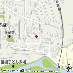 埼玉県飯能市笠縫200-5周辺の地図