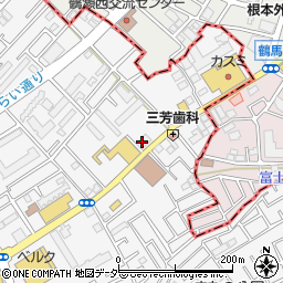 埼玉縣信用金庫三芳支店周辺の地図