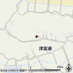 千葉県成田市津富浦287周辺の地図