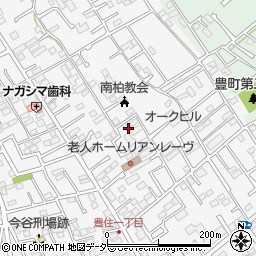 千葉県柏市今谷上町周辺の地図
