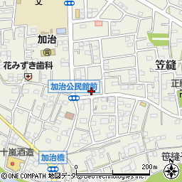 埼玉県飯能市笠縫61-9周辺の地図