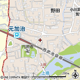埼玉県入間市野田115周辺の地図