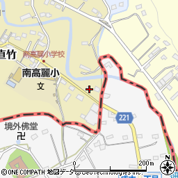 埼玉県飯能市下直竹10-6周辺の地図