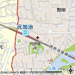 埼玉県入間市野田128周辺の地図