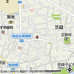 埼玉県飯能市笠縫80-11周辺の地図
