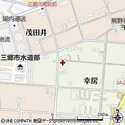 埼玉県三郷市幸房86周辺の地図
