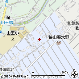埼玉県狭山市水野43周辺の地図