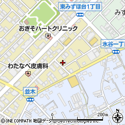埼玉県富士見市東みずほ台1丁目周辺の地図