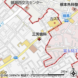 三芳歯科医院周辺の地図