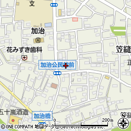 埼玉県飯能市笠縫61-5周辺の地図