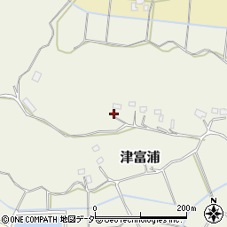 千葉県成田市津富浦286周辺の地図