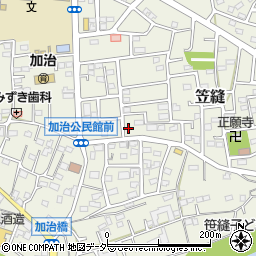 埼玉県飯能市笠縫80-1周辺の地図