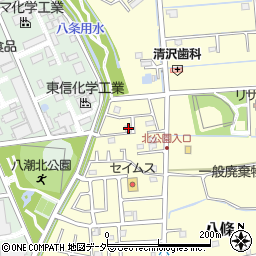 埼玉県八潮市八條2306-7周辺の地図