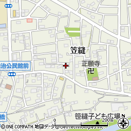 埼玉県飯能市笠縫91-15周辺の地図