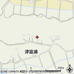 千葉県成田市津富浦278周辺の地図