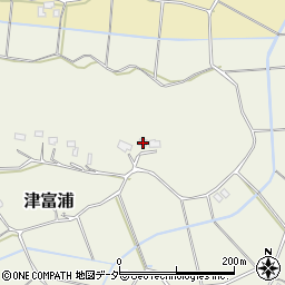 千葉県成田市津富浦265周辺の地図