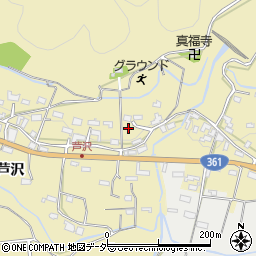 長野県伊那市美篶（芦沢）周辺の地図
