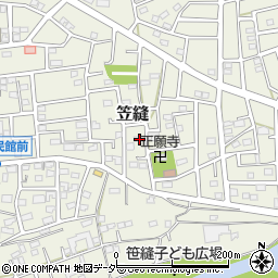 埼玉県飯能市笠縫92-1周辺の地図