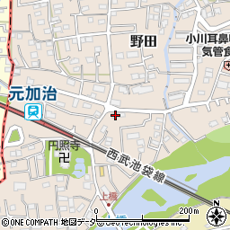 埼玉県入間市野田105周辺の地図
