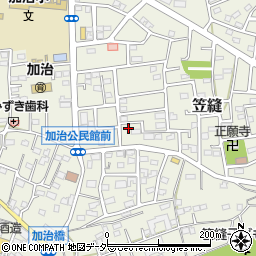 埼玉県飯能市笠縫80-10周辺の地図