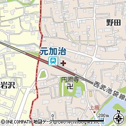 埼玉県入間市野田125周辺の地図