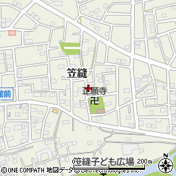 埼玉県飯能市笠縫173-1周辺の地図