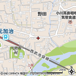 埼玉県入間市野田103周辺の地図