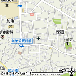 埼玉県飯能市笠縫80-7周辺の地図