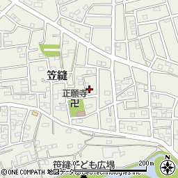 埼玉県飯能市笠縫174-10周辺の地図