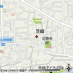 埼玉県飯能市笠縫91-5周辺の地図
