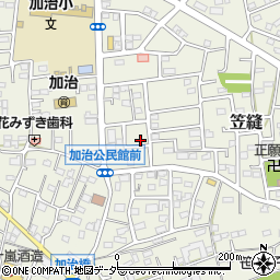 埼玉県飯能市笠縫62-2周辺の地図