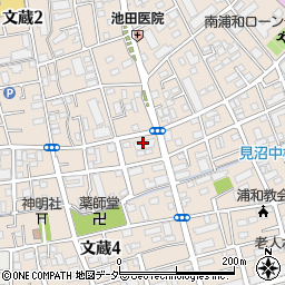 クリーニング１０７文蔵店周辺の地図