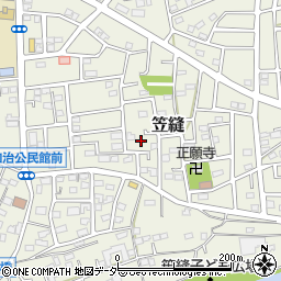 埼玉県飯能市笠縫90-8周辺の地図